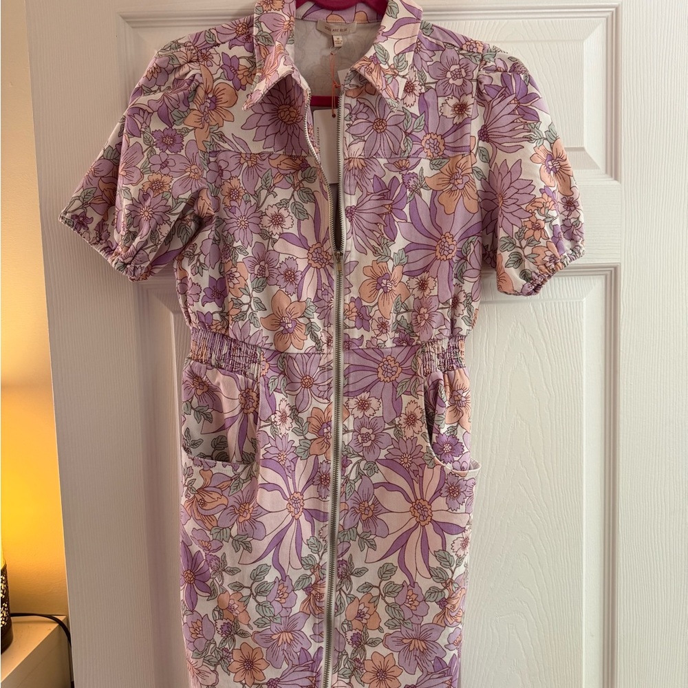 Floral Zip-Up Dress